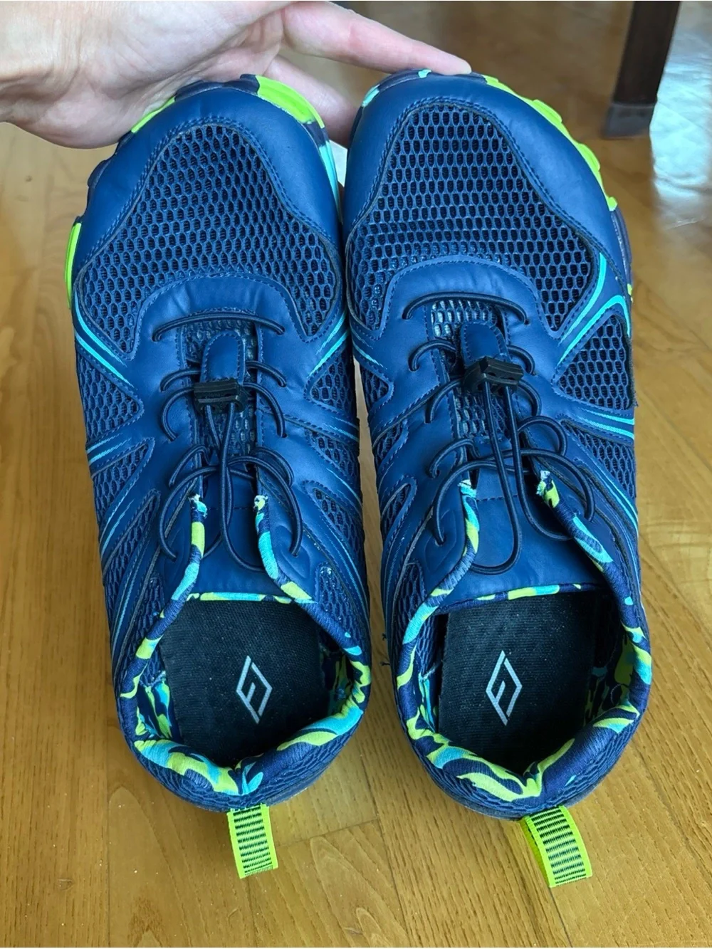 FJ Barefoot Minimalist Water shoes Sneakers Blue Green Mesh Men’s Size 43 9.5 10